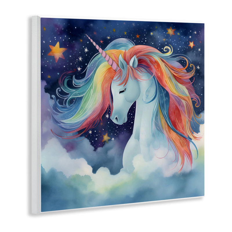 Plaque murale licorne arc-en-ciel, conception par Creative Studio