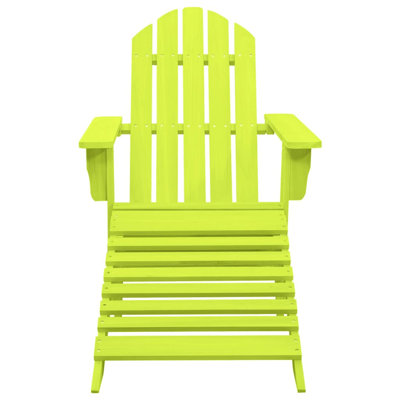 Chaise Adirondack de patio avec repose-pieds Wakarusa