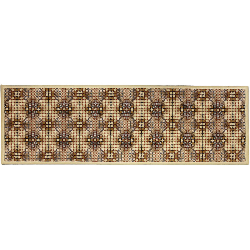 Tapis de couloir moderne en laine 3 pi 7 po x 11 pi