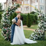 Round Backdrop Stand Metal Circle Balloon Arch Frame
