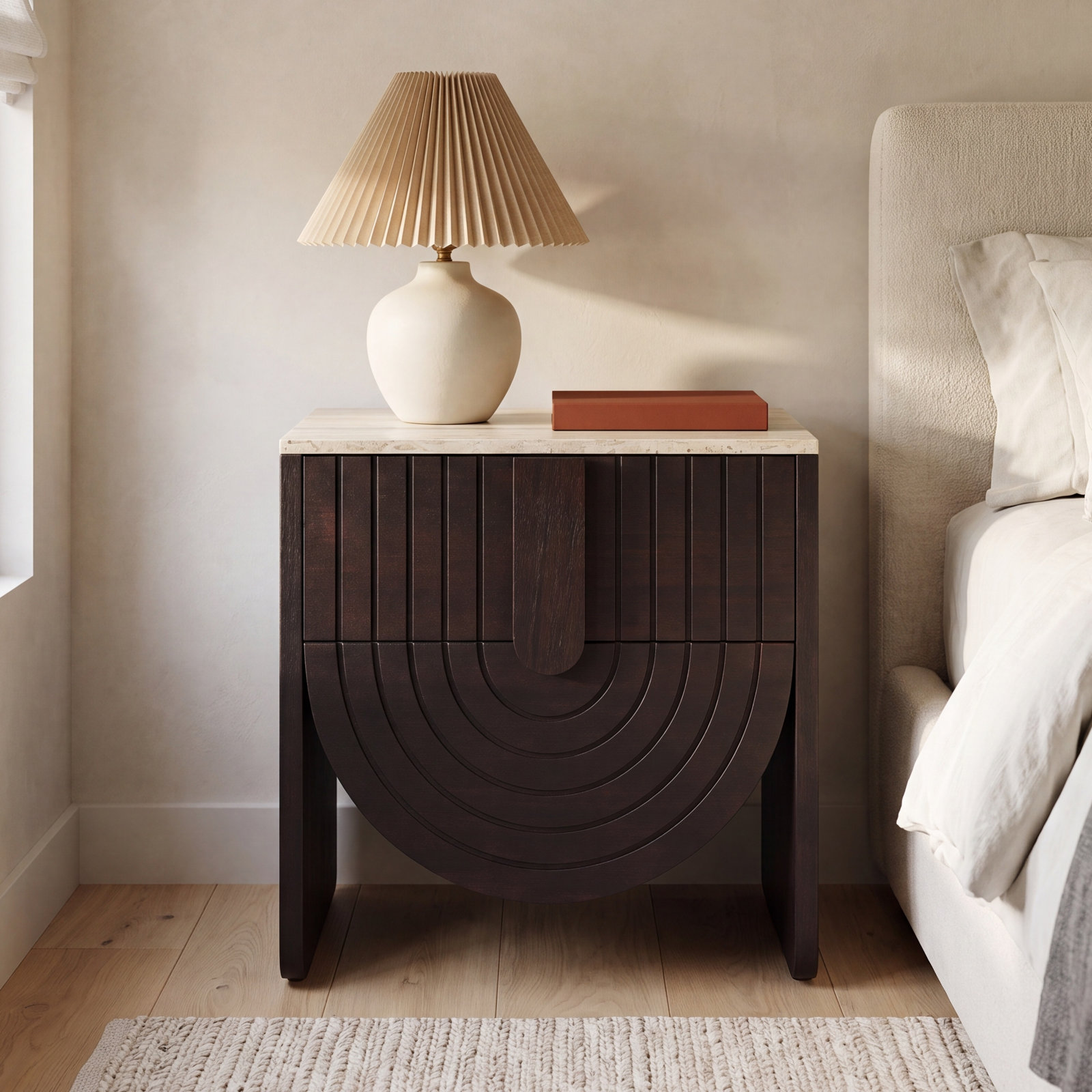Berlin Novelty Acacia Nightstand