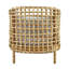 Fauteuil demi-tonneau en rotin Openweave