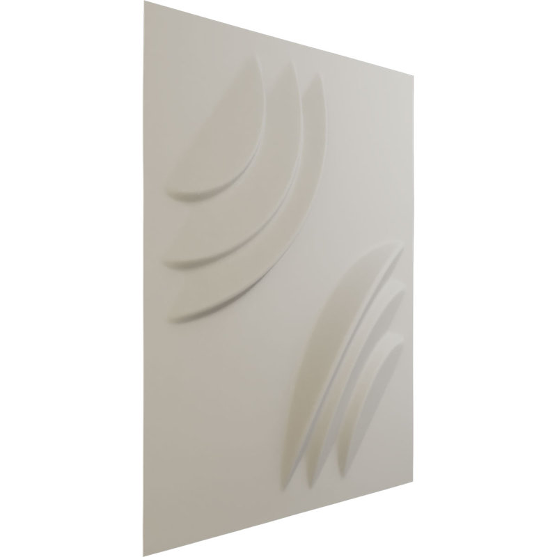 Panneau mural 3D décoratif Artisan EnduraWall, H 11,875 po x l 11,875 po, Blanc fleur satiné UltraCover