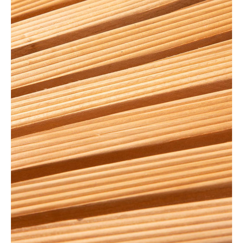 Allée droite en bois Henslee, H 0,62 po x l 18 po x P 72 po, Chêne
