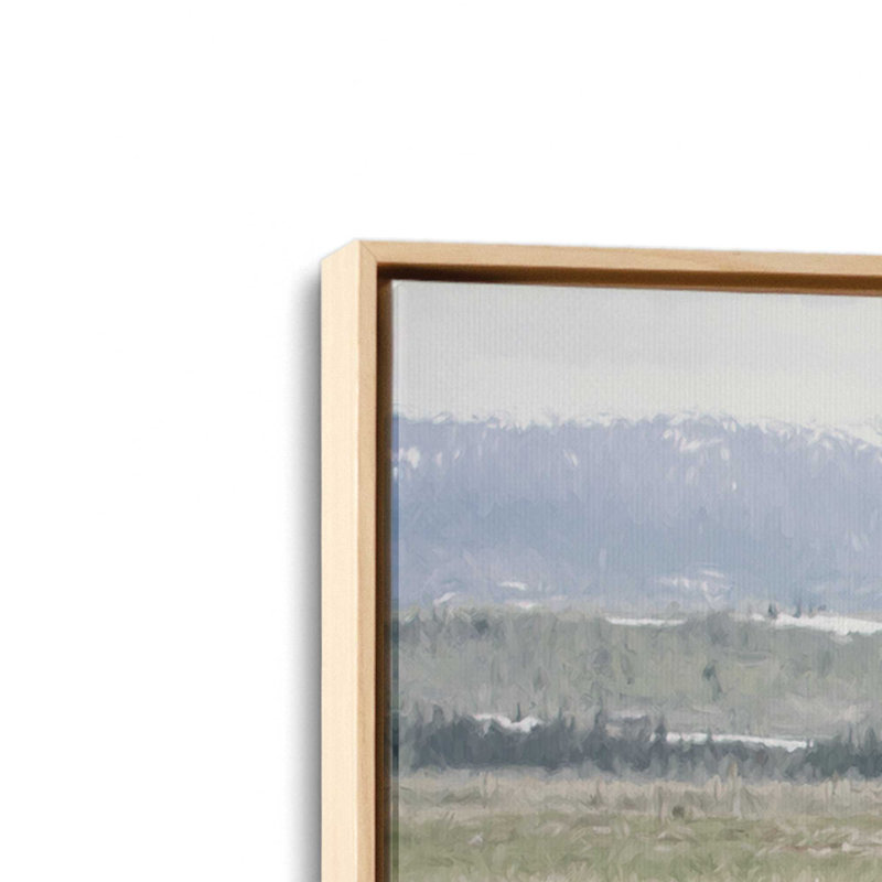 «Mountain Mule» par Lori Deiter, reproduction d'art, Framed Canvas, Tan, L 48 x H 32