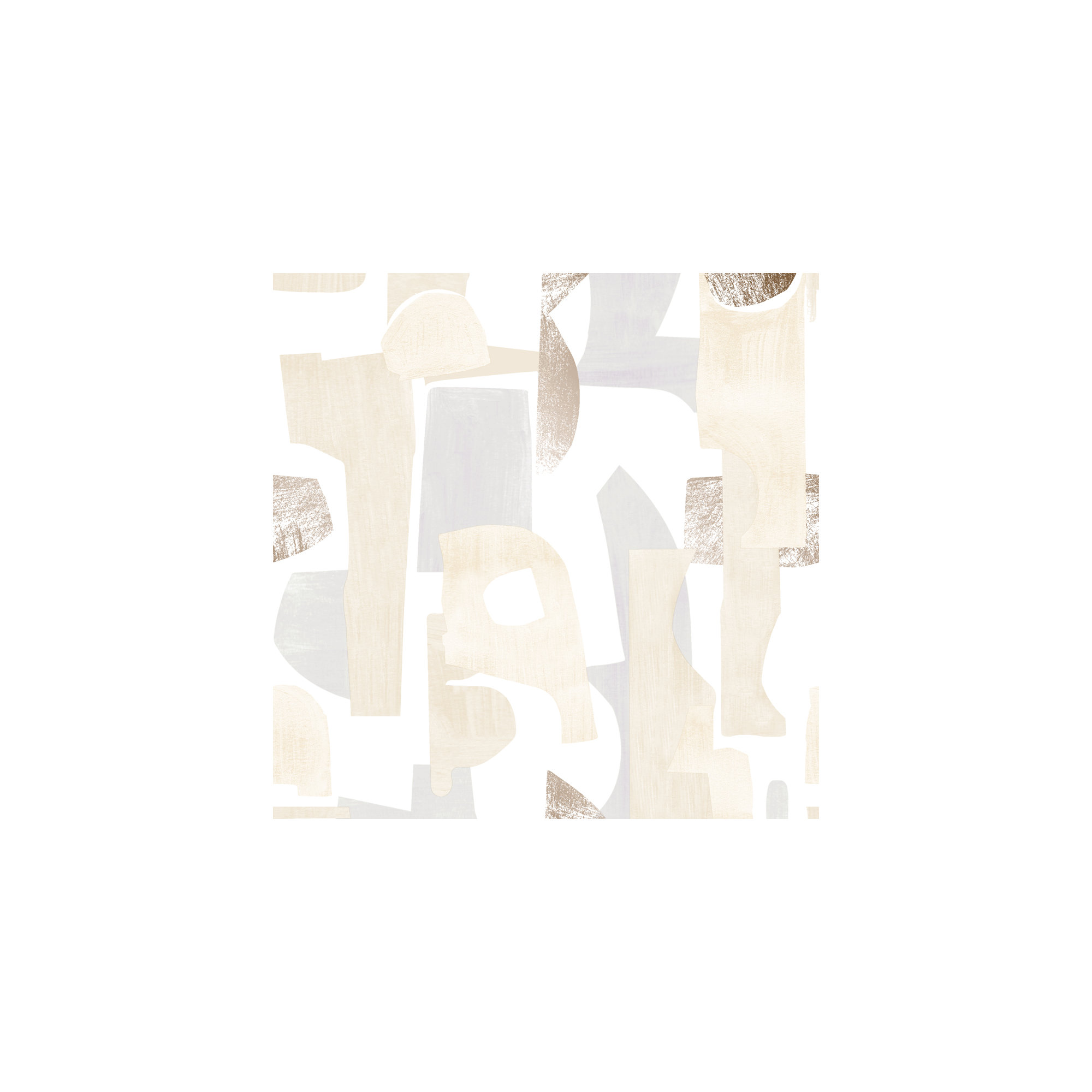 Tariq 16.5' L x 20.5" W Peel and Stick Wallpaper Roll, Beige