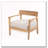 Outdoor Patio Acacia Wood Patio Armchair