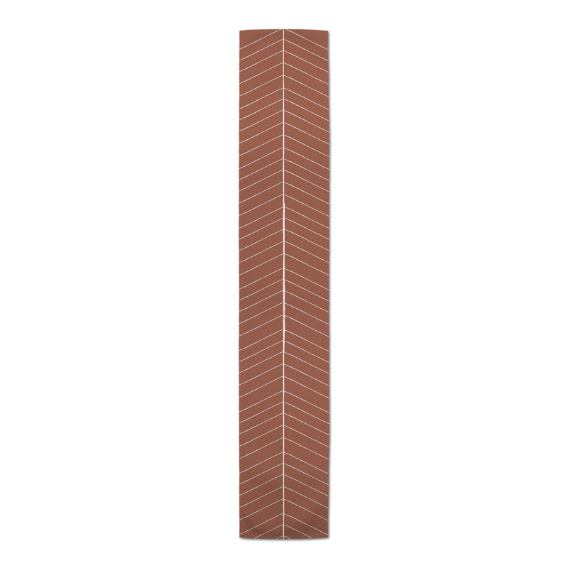 Chemin de table Burnt Orange Lines, 90"