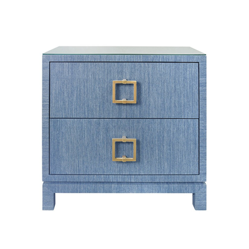 Cole 2 - Drawer Nightstand, Blue