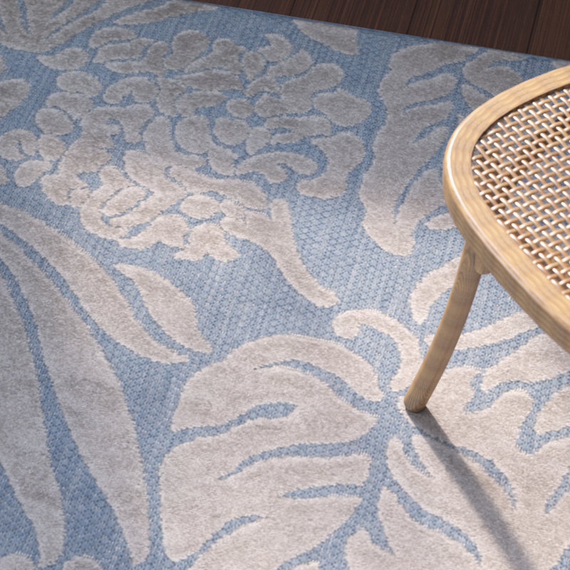 Tapis bleu Patricia, Rectangle 3 pi 3 po x 5 pi 3 po