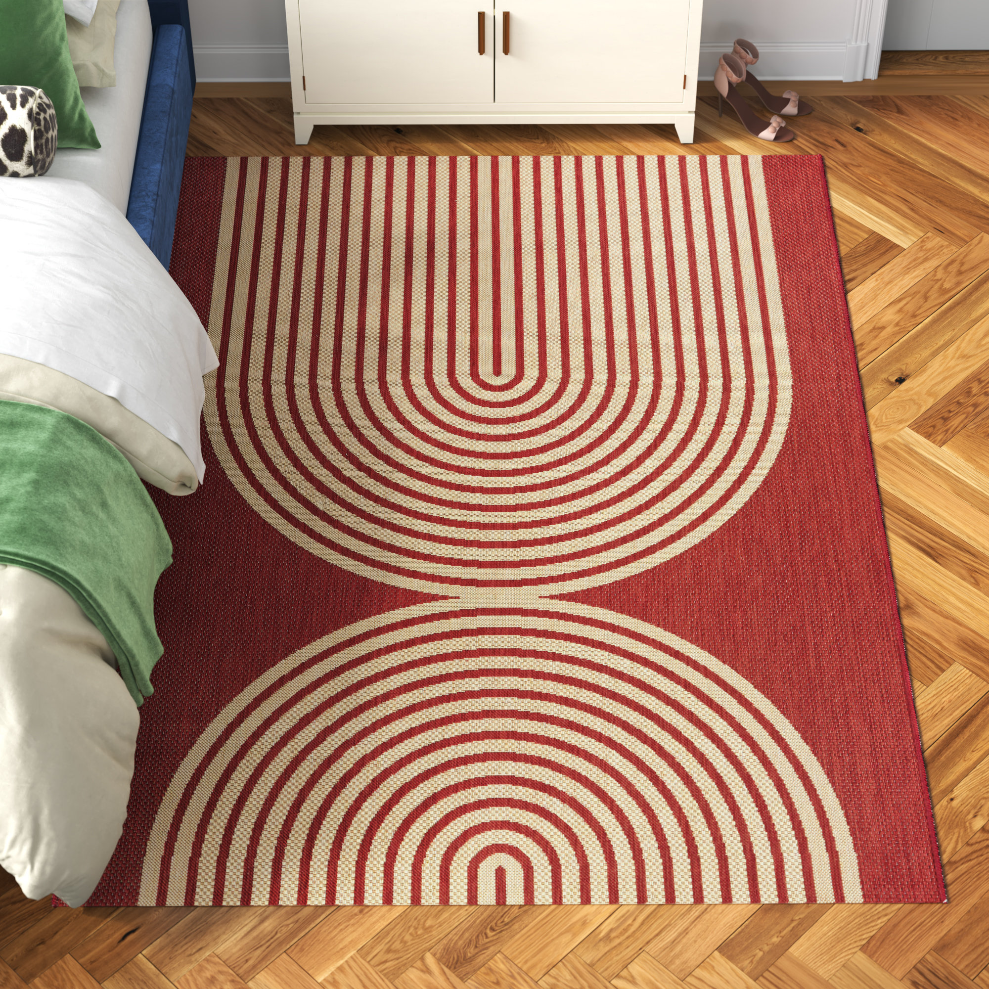 Helmdon Geometric Indoor / Outdoor Rug