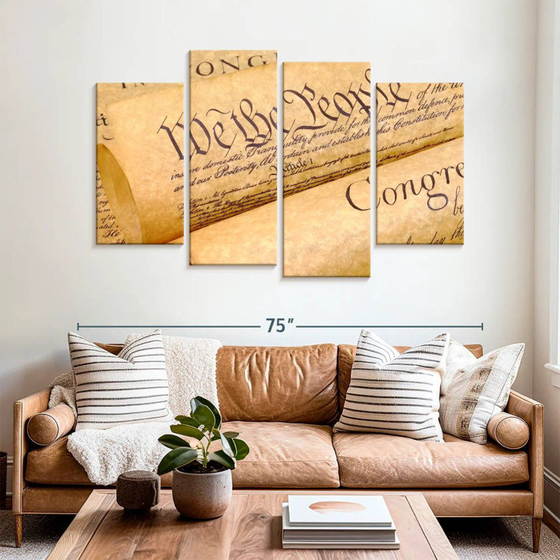 Keiri Declaration Of Independence Documents, 42" H x 68" W