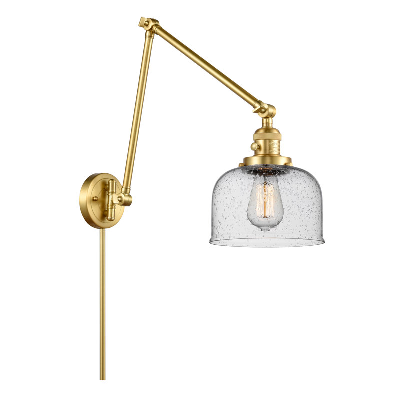 Adalhard Swing Arm Sconce, Satin Gold