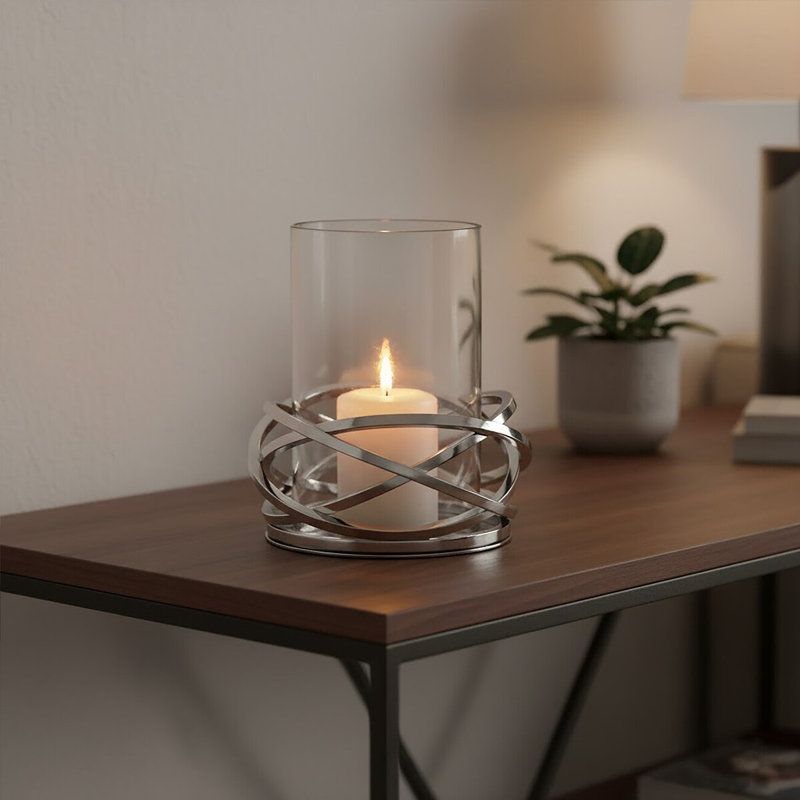 Luna Tabletop Hurricane, 17cm H x 15cm W x 15cm D