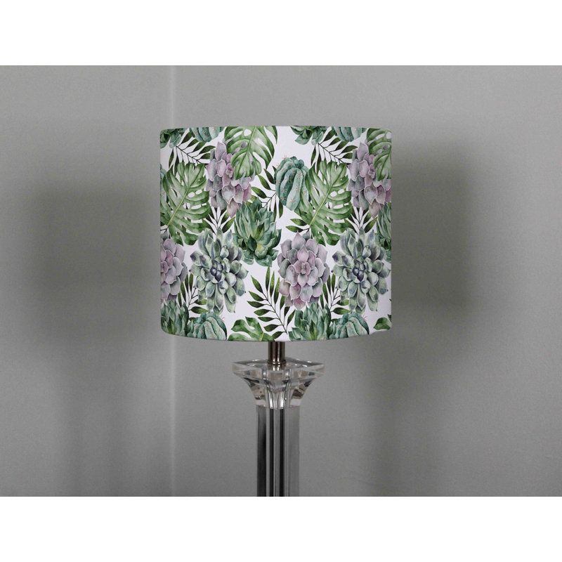 Cotton Drum Lamp Shade ( Uno ), 22cm H x 25cm W x 25cm D