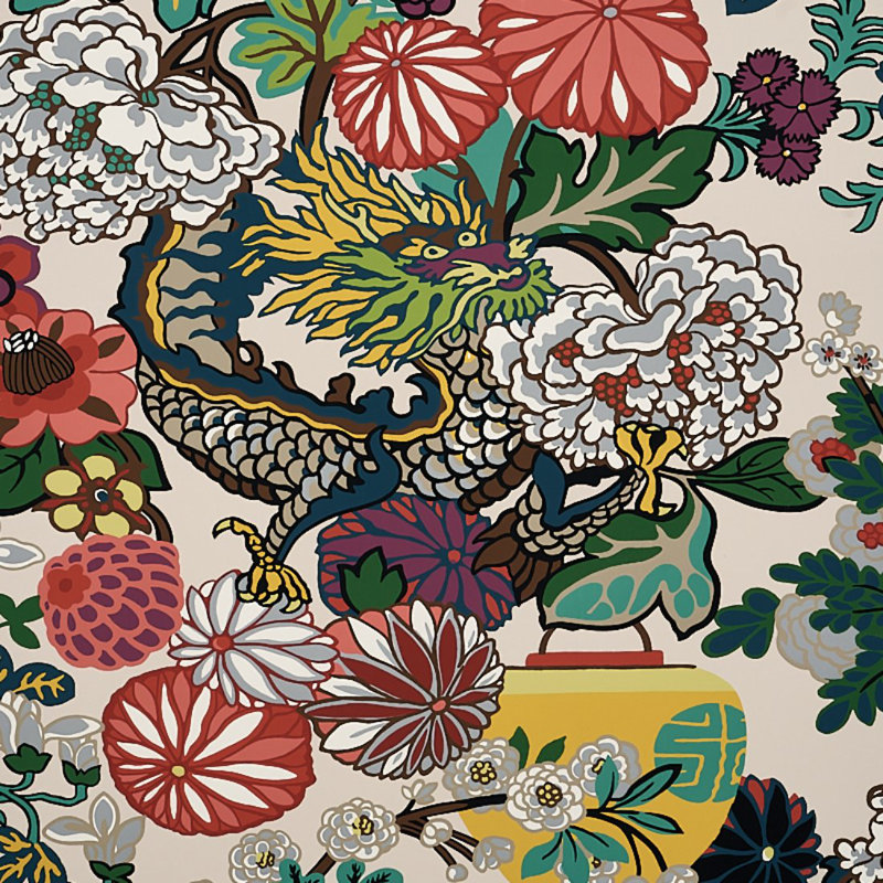 Papier peint dragon de Mai, Albâtre