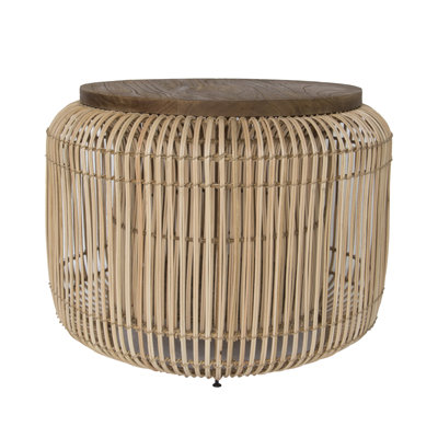 Darell Drum Coffee Table with Storage