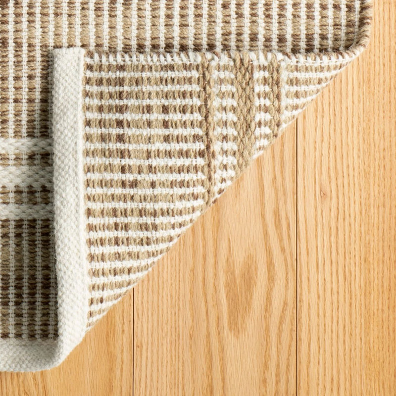 Malta Handwoven Wool Rug, Rectangle 3' x 5', Natural