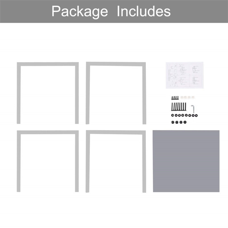 Otisco 4 - Person Dining Set, Grey