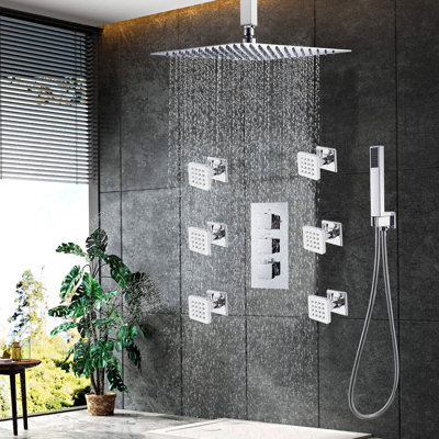 Thermostatic All-In-One Kit with Rough in-Valve