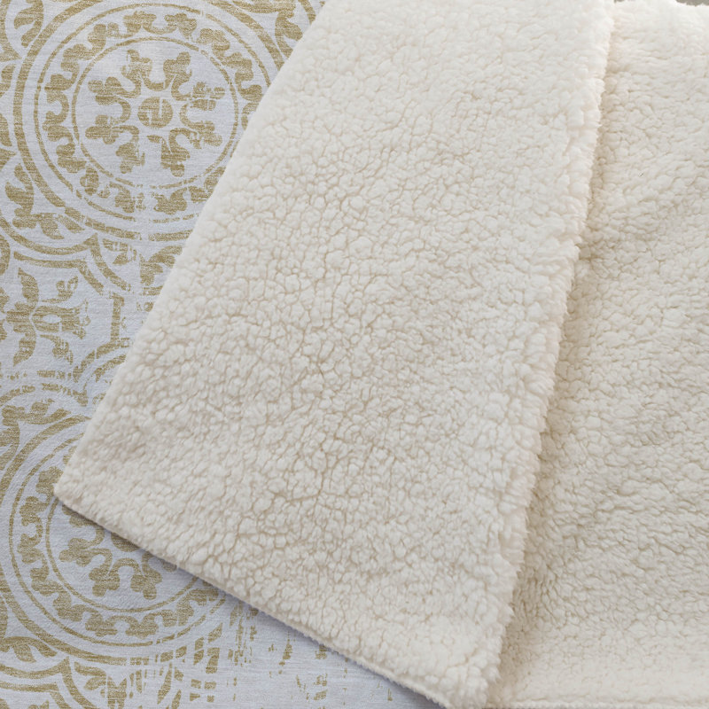 Jeté Sherpa ASB758 Addison, Doré