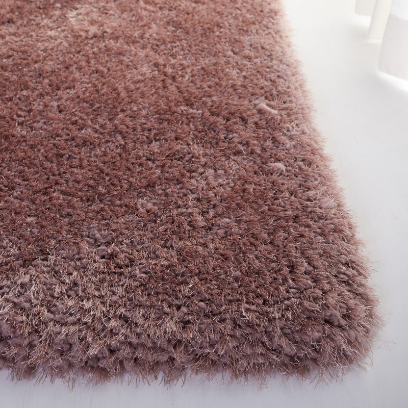 Bevan Luxe Shag Hand Tufted Performance Solid Color Rug, Rectangle 5' x 8'