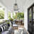 Outdoor Hanging Lantern, Modern Farmhouse 14.2" Matte Black Weather-Resistant Outdoor Pendant Light with Clear Glass, Suitable for Porch, Entryway, Patio