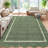 Scalloped Machine Washable Rug Non-Slip Bordered Floor Mats Non-Shedding Soft Low Pile Modern Accent Rugs for Living Room Bedroom Office-1292777944