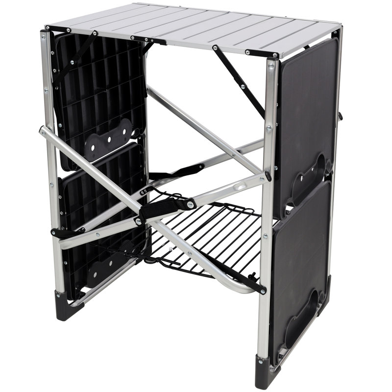 Table d'appoint portable, pliante, idéale pour l'extérieur, le camping et le pique-nique, H 50 po x l 51,75 po x P 21,25 po