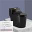 Black Dual Flush Silent Anti-Odour Toilet  (Seat Included)