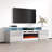 Genoveva 71" Modern TV Stand with Electric Fireplace, High Gloss Finish, Media Storage-668799343