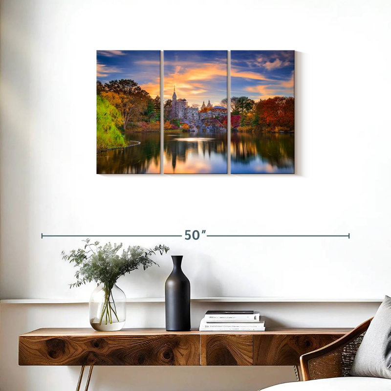 Kavia Belvedere Castle Autumn, 20" H x 33" W