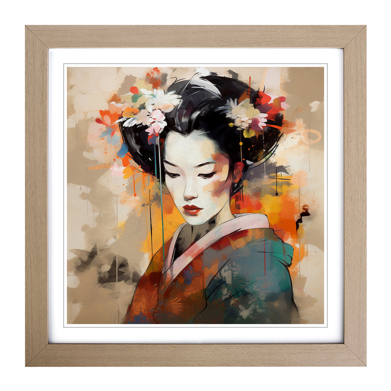 Single Picture Frame Print on Wood, Oak