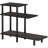 3-Tier Sofa Side Table in Espresso/Black