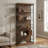 70.86" H 5 Tier Standard Bookcase Bookshelf With Storage For Living Room, Home Office