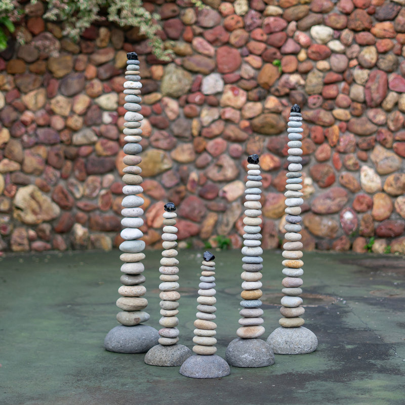 Zen Pebble Spires 16"H
