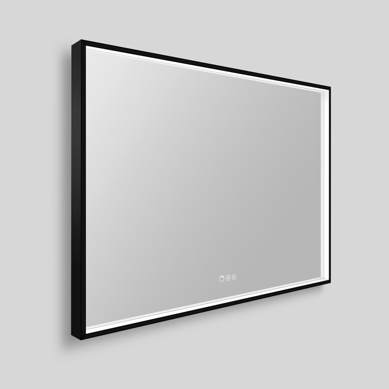 Streamline Rectangular Framed LED Bathroom Vanity Mirror with Defogger, Dimmability, Color Temperature Change
