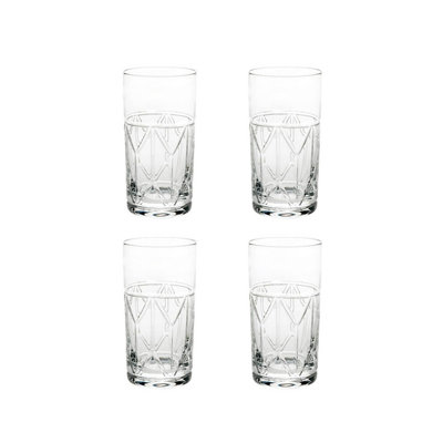 Avenue 13.3565oz. Handmade Crystal Highball Glass Set