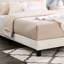 Lit plateforme tapissier 3D en blanc - Tête de lit respirante moderne, choix de chambre à coucher de couleur rembourrée de mousse pour une structure stable de luxe-2128967897