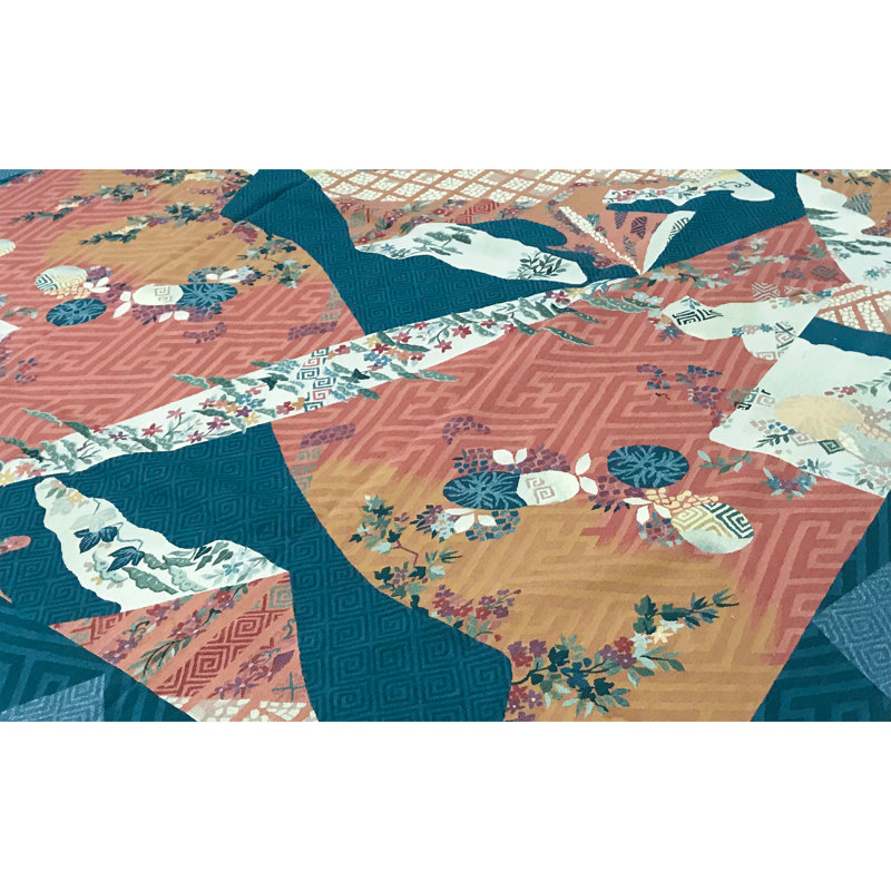 Aubusson Renaissance Wool Abstract Area Rug
