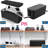 Cable Management Box Cord Organizer Wire Storage Box with Cover Black