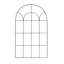 Treillis mural rond RHS 61 x 99 cm, support pour plantes grimpantes en acier noir mat