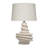 Liny Accent Table Lamp, Linen Shade, Modern Dynamic Ivory Base 29 Inch