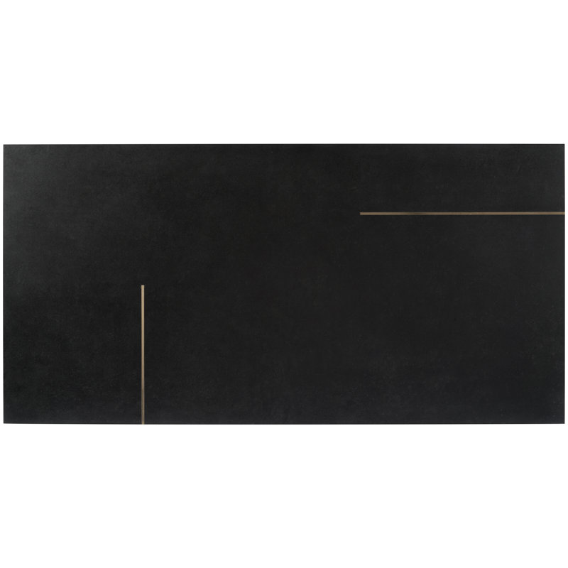 Carreau de porcelaine 24 po x 47 po, Noir