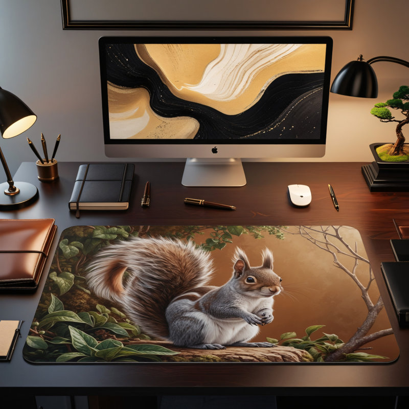 Polyester Desk Pad, 14.4x12.1