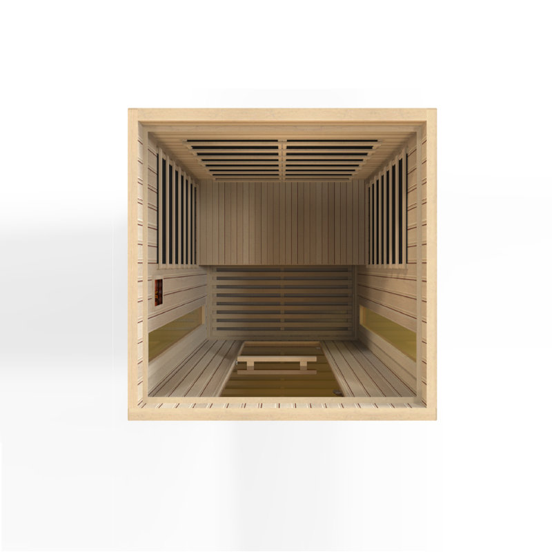 Natural Hemlock 2-Person Bluetooth Compatible Infrared Sauna