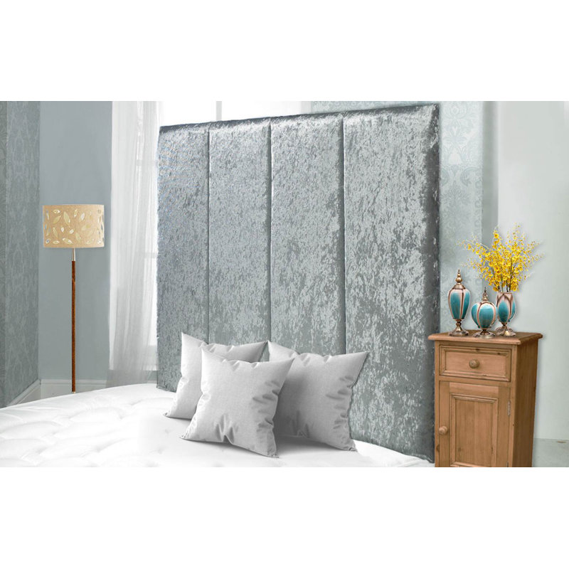 Schaffer Upholstered Headboard, Silver, Kingsize (5')