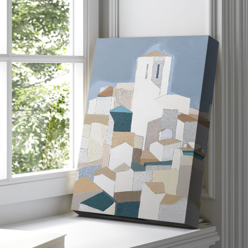 Toile tendue avec châssis abstrait XXXI, prête à être accrochée , H 18 po x l 12 po