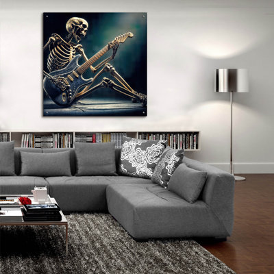  «Music Is My Life» par Rey Klimt, art mural en verre acrylique