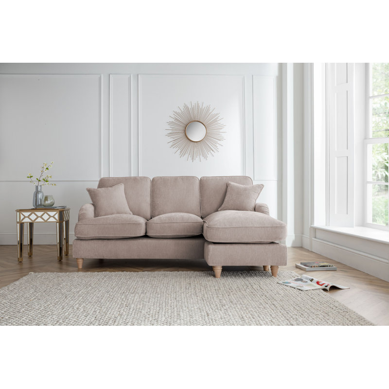 Galilee Chaise Sofa, Putty, Right Hand Facing